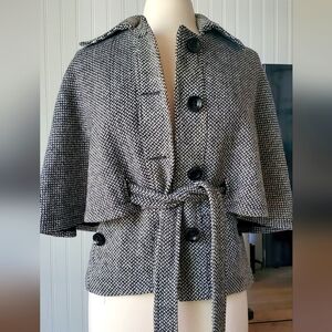 Mango MNG Wool Blend Cape Coat Jacket